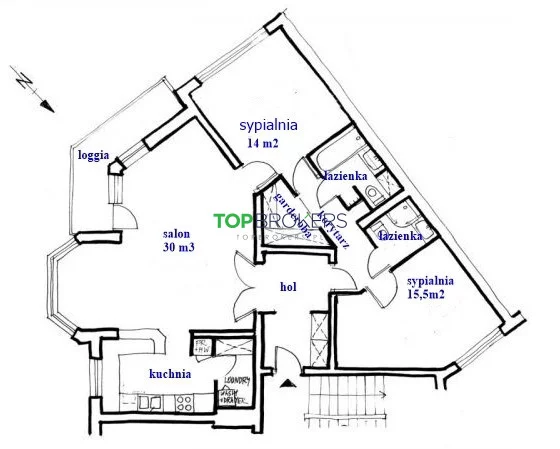 Mieszkanie trzypokojowe 94,39 m², Warszawa, Wilanów, Wilanów Wysoki, Królowej Marysieńki, Sprzedaż
