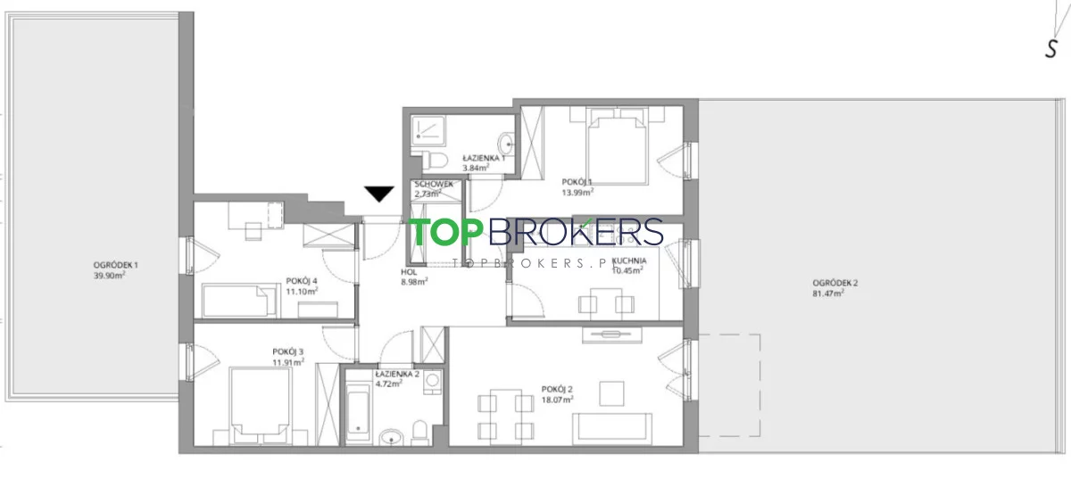 4 pokoje, mieszkanie 86,00 m², parter, oferta nr , TB#735980, Warszawa, Fort Wola