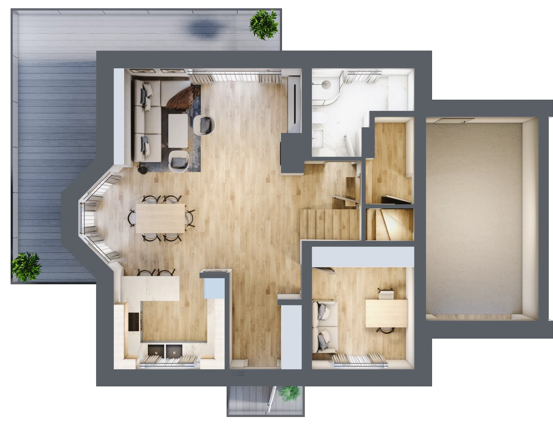 Dom 150,00 m², oferta nr 1A, Willa Kamieniec Wrocławski, Kamieniec Wrocławski, ul. Kolejowa