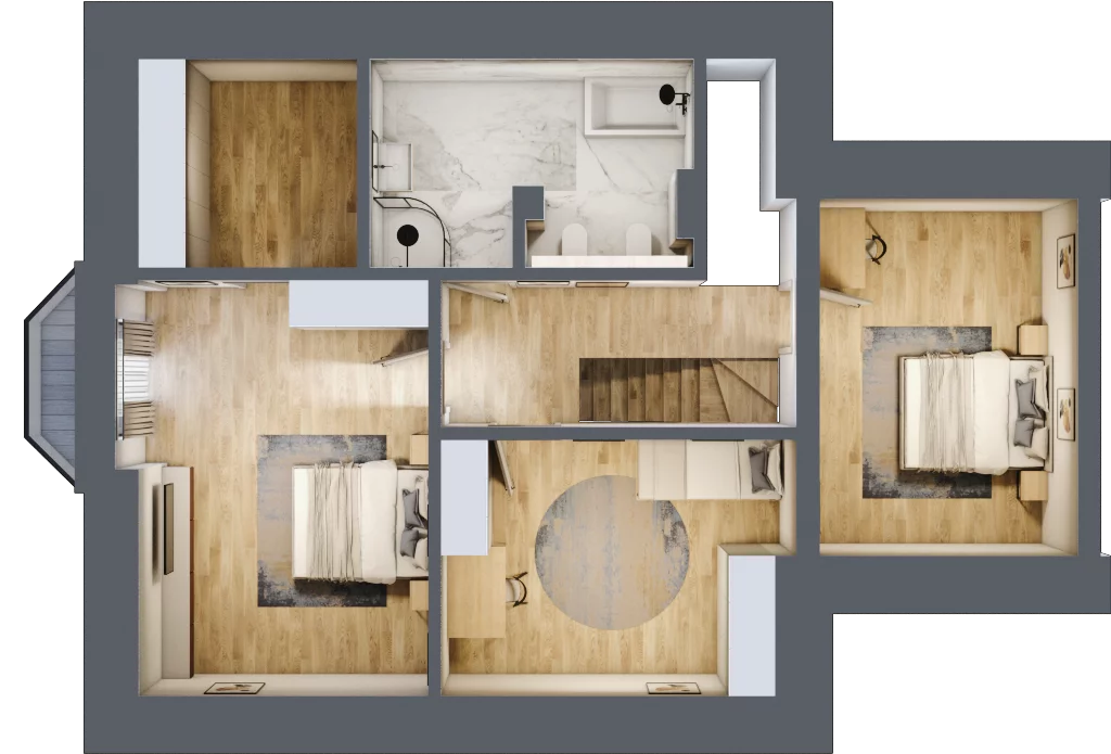Dom 150,00 m², oferta nr 1A, Willa Kamieniec Wrocławski, Kamieniec Wrocławski, ul. Kolejowa