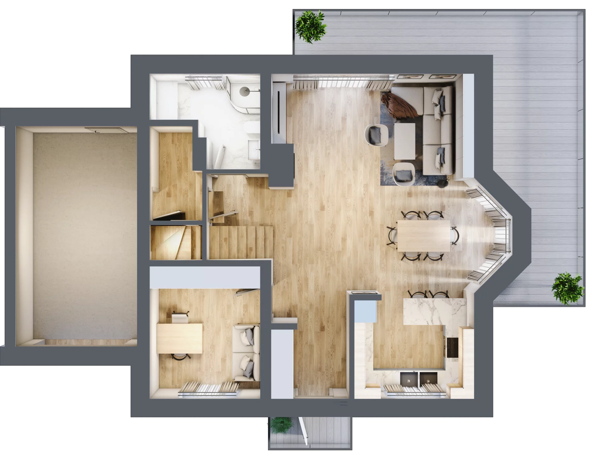 Dom 150,00 m², oferta nr 1B, Willa Kamieniec Wrocławski, Kamieniec Wrocławski, ul. Kolejowa