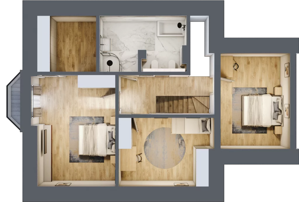 Dom 150,00 m², oferta nr 2A, Willa Kamieniec Wrocławski, Kamieniec Wrocławski, ul. Kolejowa