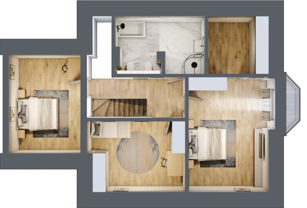 Dom 150,00 m², oferta nr 2B, Willa Kamieniec Wrocławski, Kamieniec Wrocławski, ul. Kolejowa