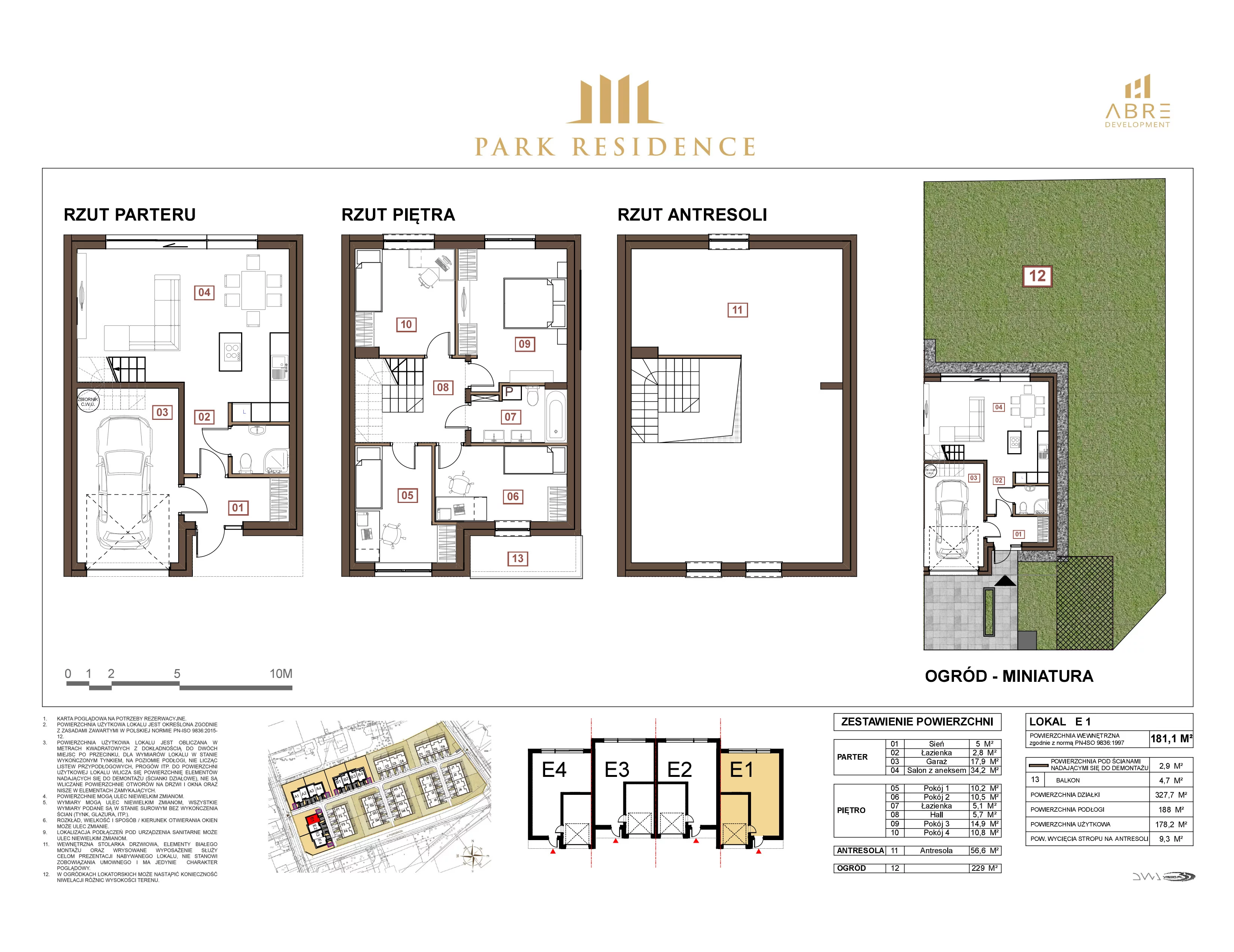 Dom 181,10 m², oferta nr E1, Park Residence, Warszawa, Białołęka, Henryków, ul. Uczniowska 3