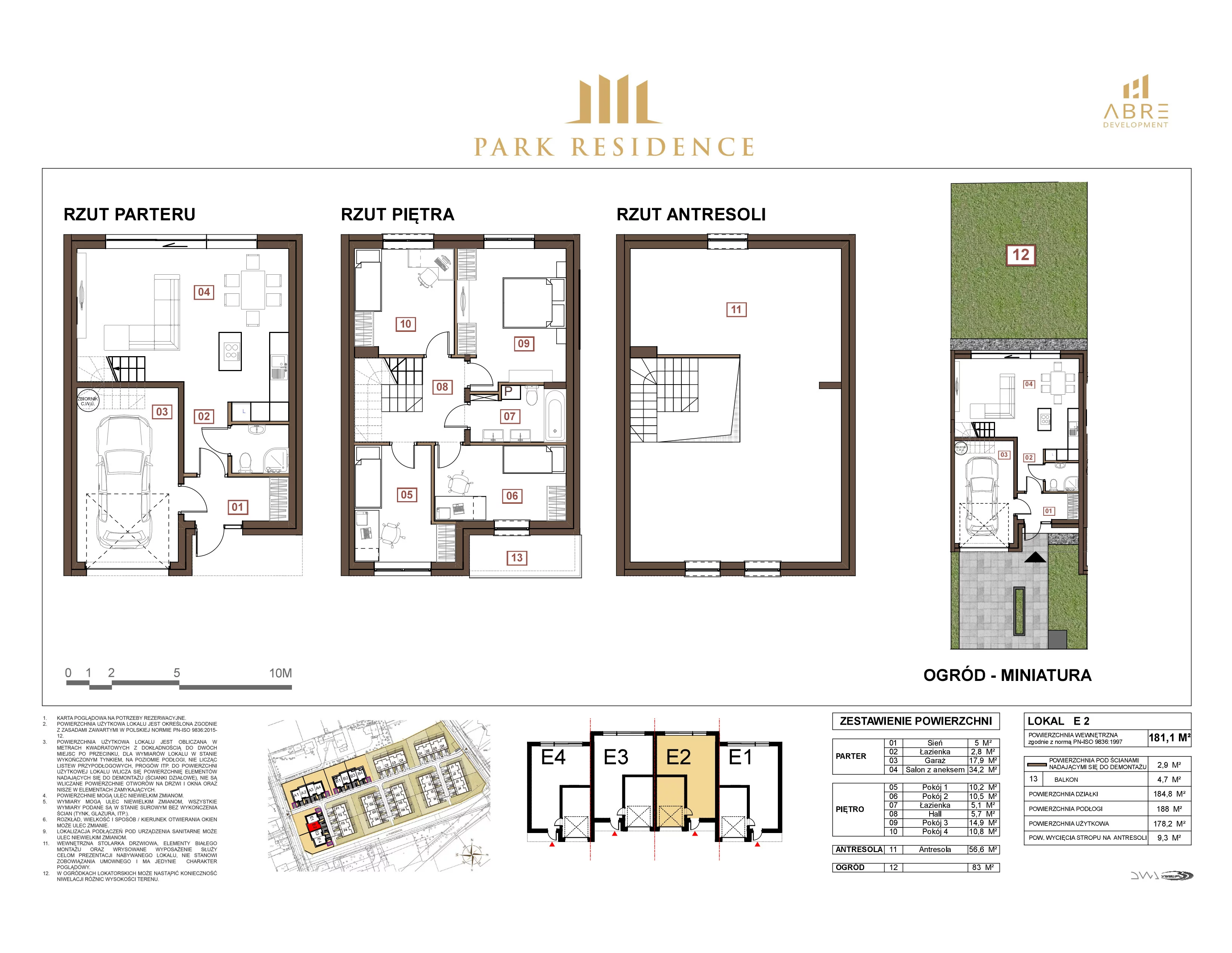 Dom 181,10 m², oferta nr E2, Park Residence, Warszawa, Białołęka, Henryków, ul. Uczniowska 3