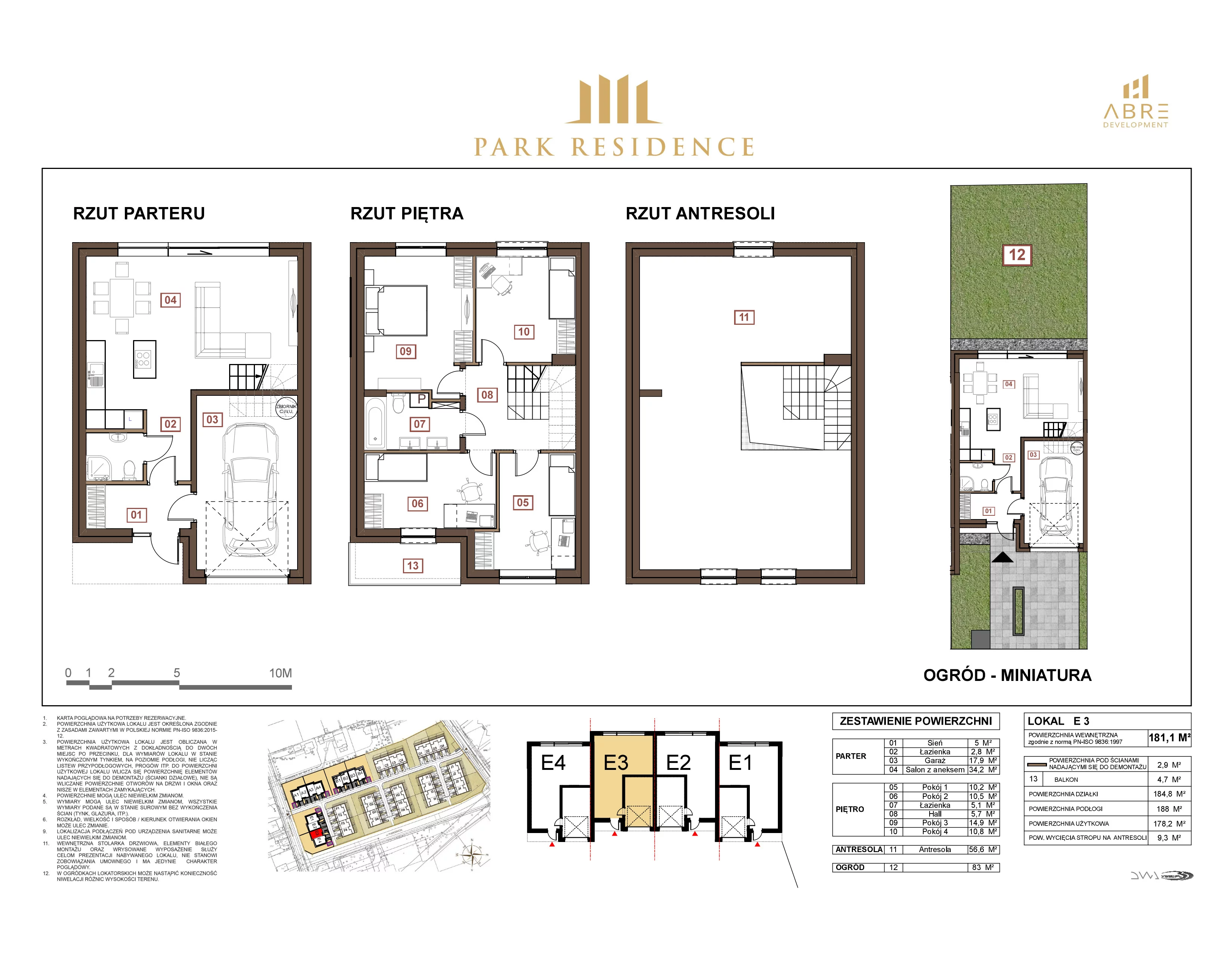 Dom 181,10 m², oferta nr E3, Park Residence, Warszawa, Białołęka, Henryków, ul. Uczniowska 3