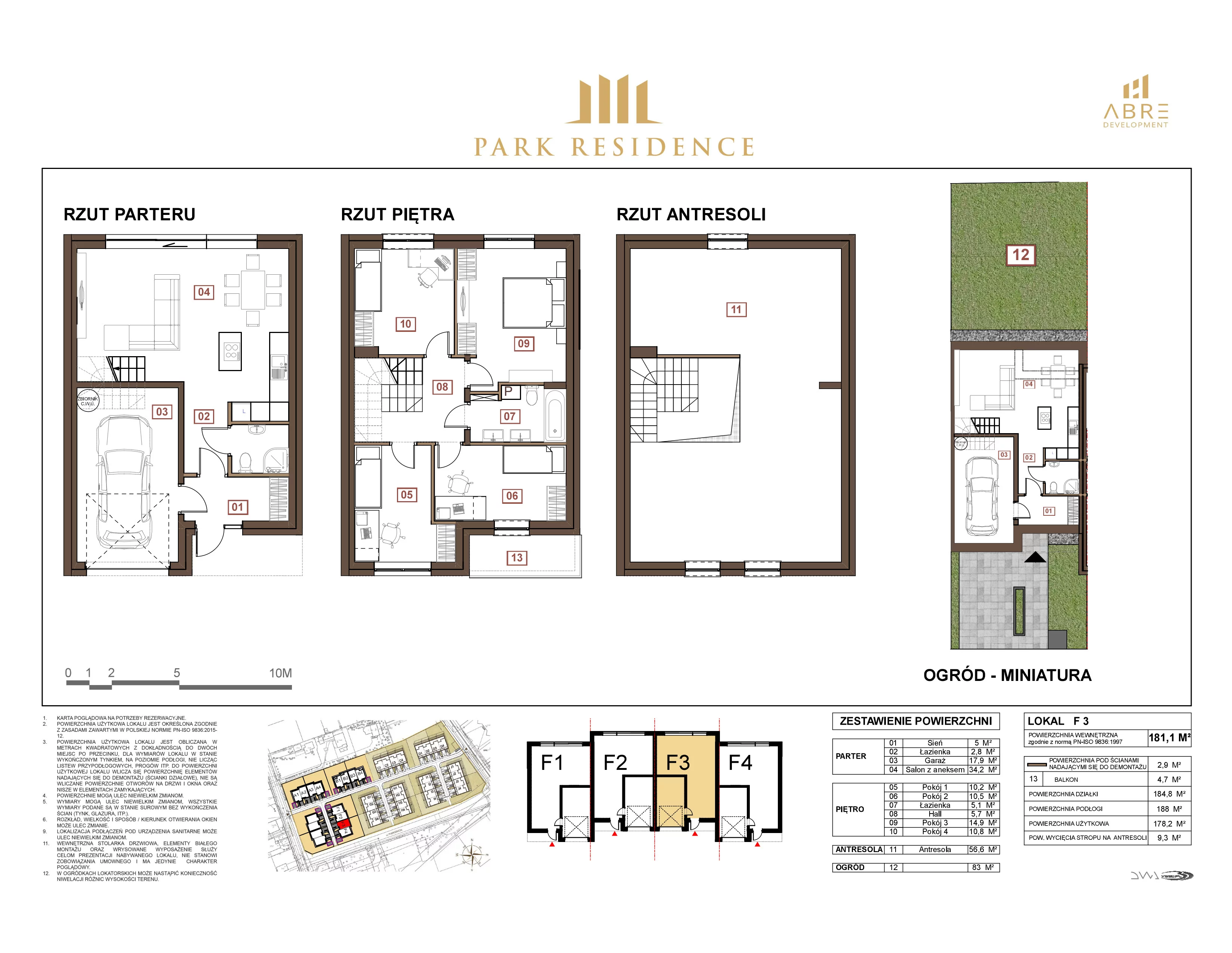 Dom 181,10 m², oferta nr F3, Park Residence, Warszawa, Białołęka, Henryków, ul. Uczniowska 3