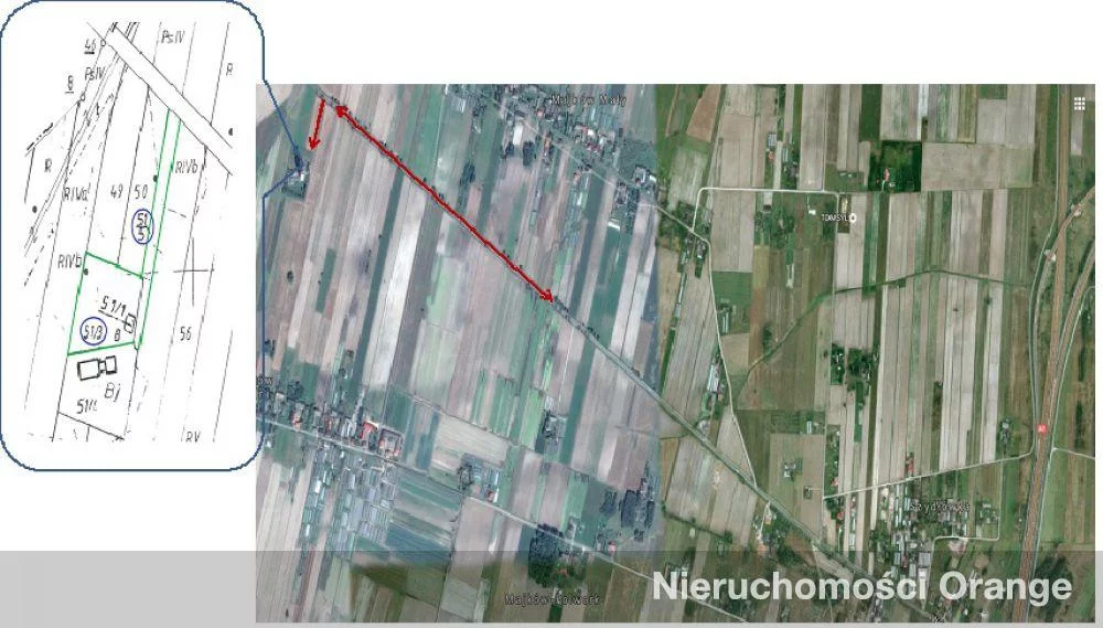Działka 6 925,00 m², oferta nr , T05479, Majków Średni, gm. Grabica