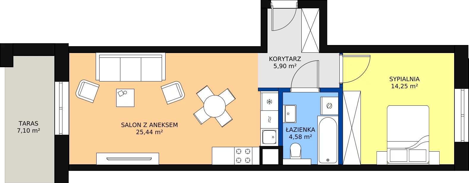 Zalety mieszkania 50.17 m², 7