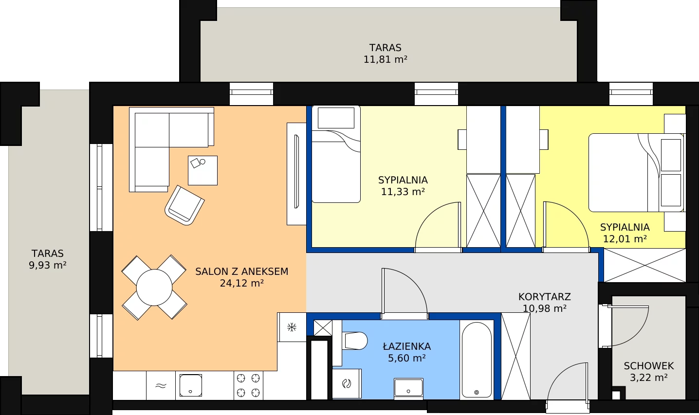 Zalety mieszkania 67.26 m², 16