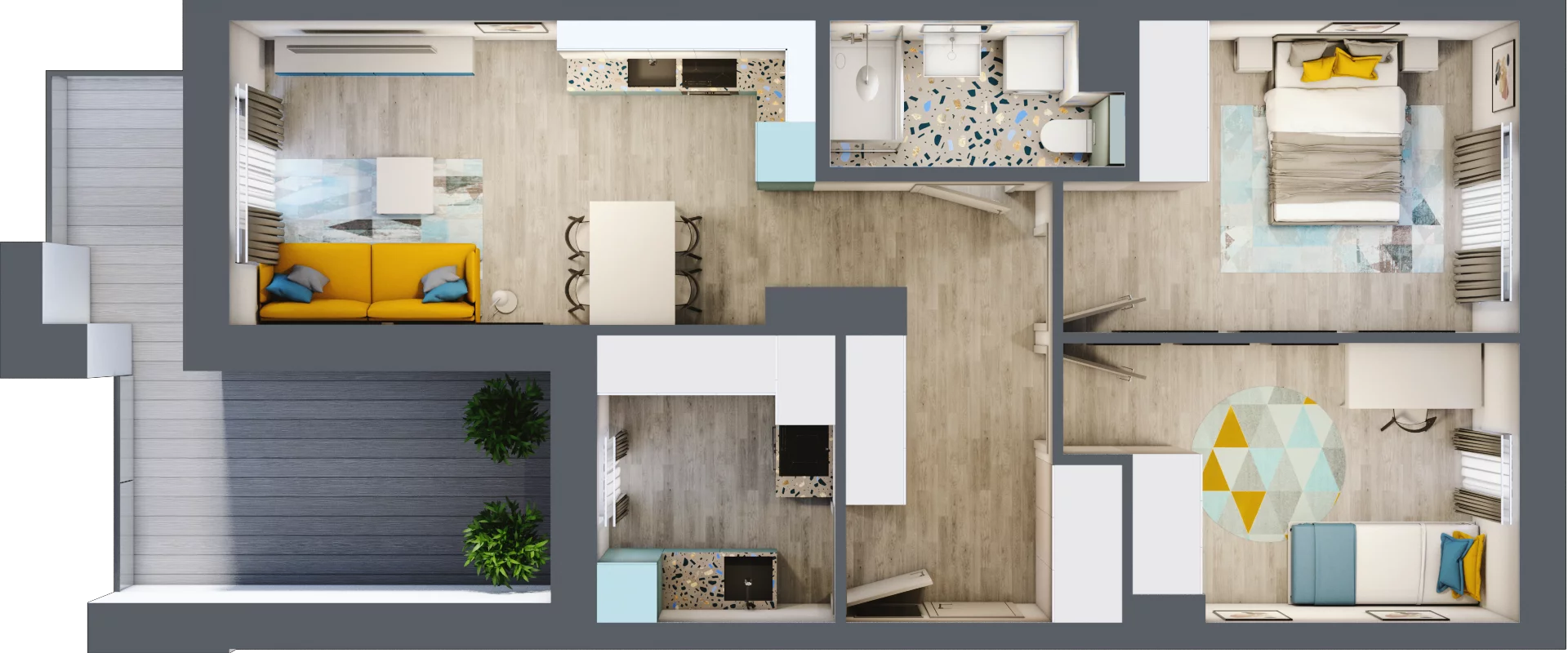 3 pokoje, mieszkanie 63,81 m², piętro 2, oferta nr 33, Dzikiej Gęsi, Osielsko, ul. Dzikiej Gęsi 6
