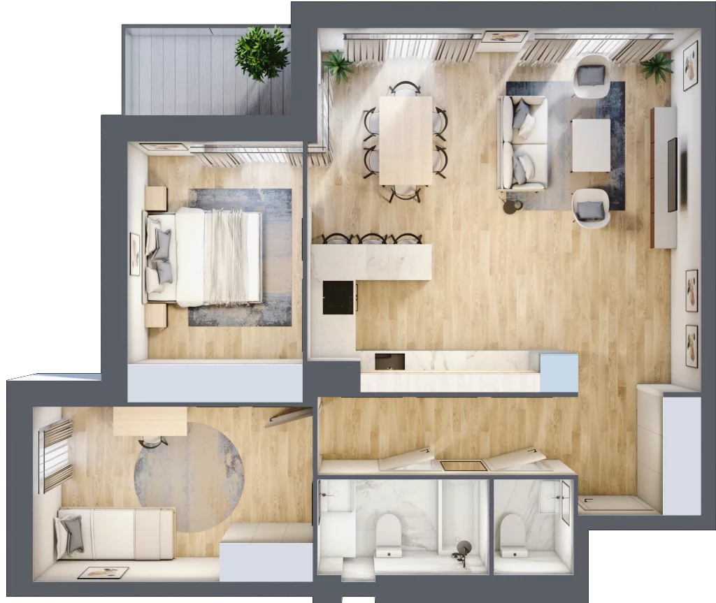3 pokoje, mieszkanie 72,09 m², piętro 2, oferta nr E28, Nowomiejska, Suwałki, Północ, ul. Nowomiejska