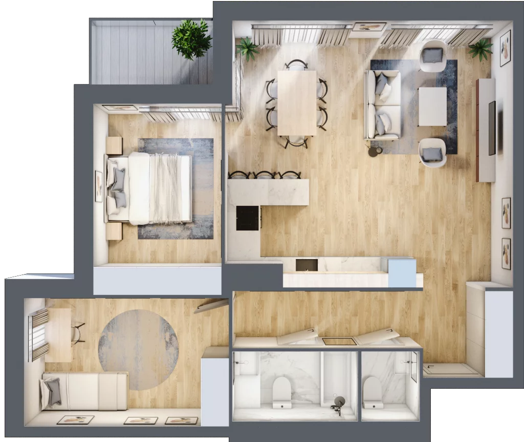 3 pokoje, mieszkanie 71,90 m², piętro 3, oferta nr E38, Nowomiejska, Suwałki, Północ, ul. Nowomiejska