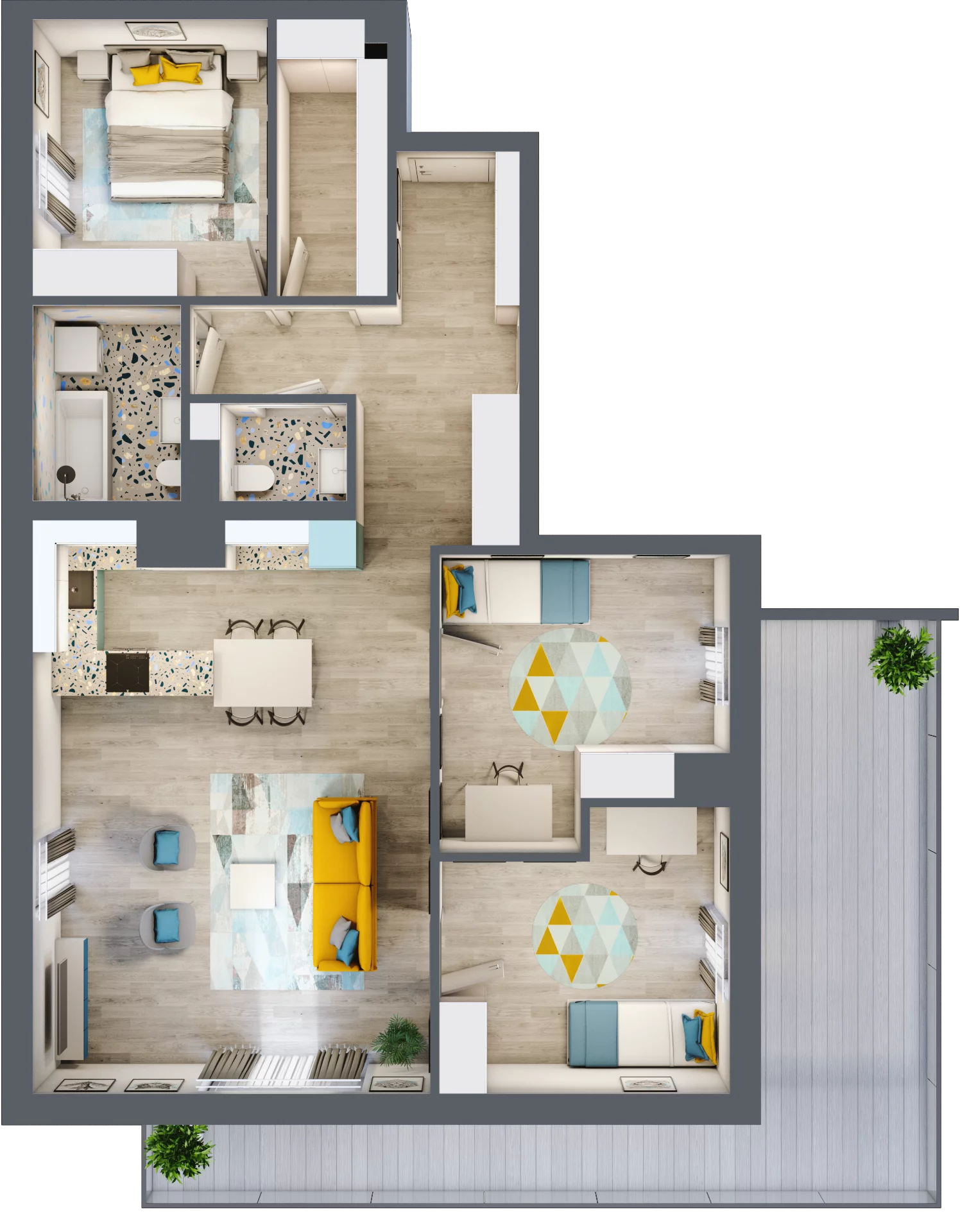 4 pokoje, mieszkanie 103,48 m², piętro 4, oferta nr A21, Osiedle Kaskada, Zabrze, Osiedle Tadeusza Kotarbińskiego, ul. Mieczysława Niedziałkowskiego 56