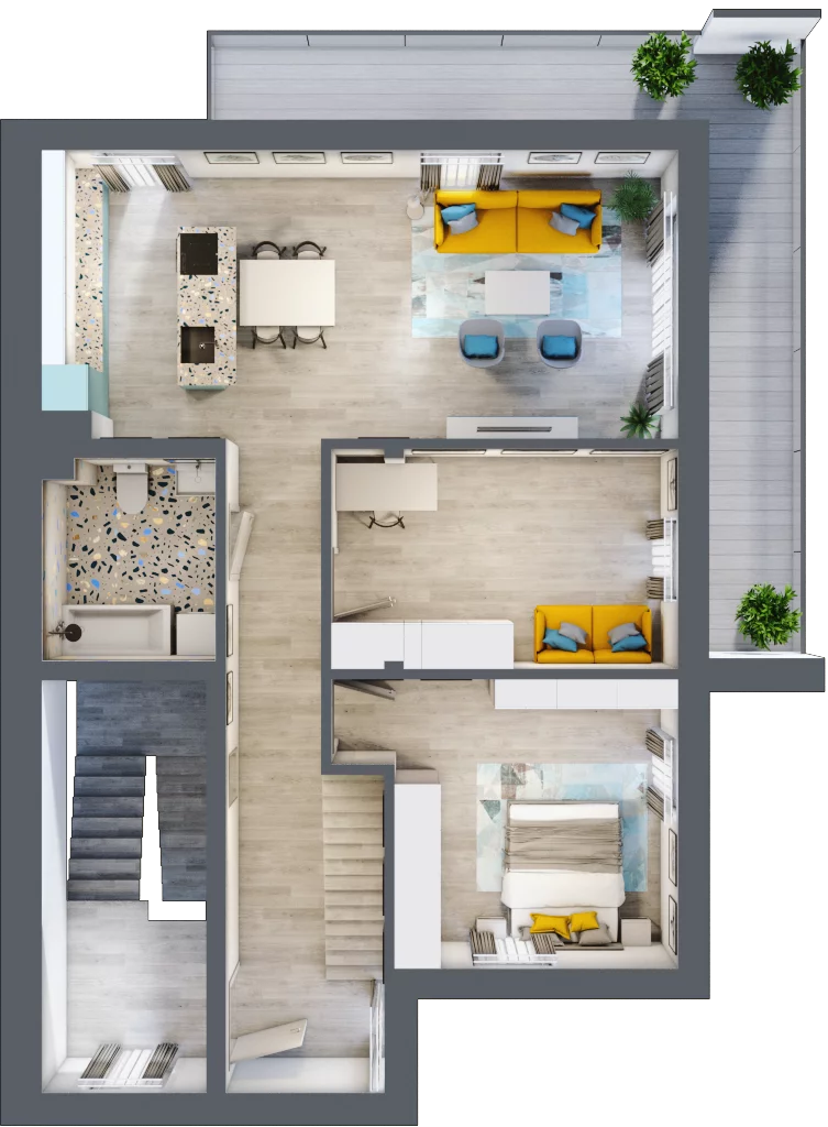 4 pokoje, mieszkanie 134,60 m², piętro 1, oferta nr 29/b, Osiedle Zielona Podkowa, Otrębusy, ul. Waniliowa 7/2