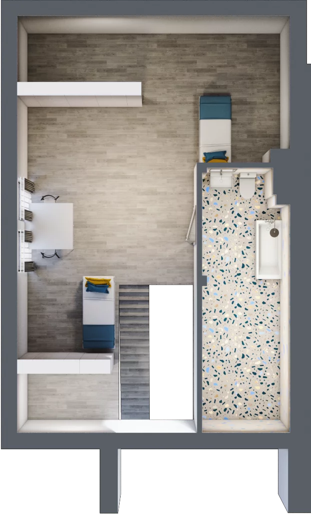 4 pokoje, mieszkanie 114,70 m², piętro 1, oferta nr 36/b, Osiedle Zielona Podkowa, Otrębusy, ul. Waniliowa 7/2