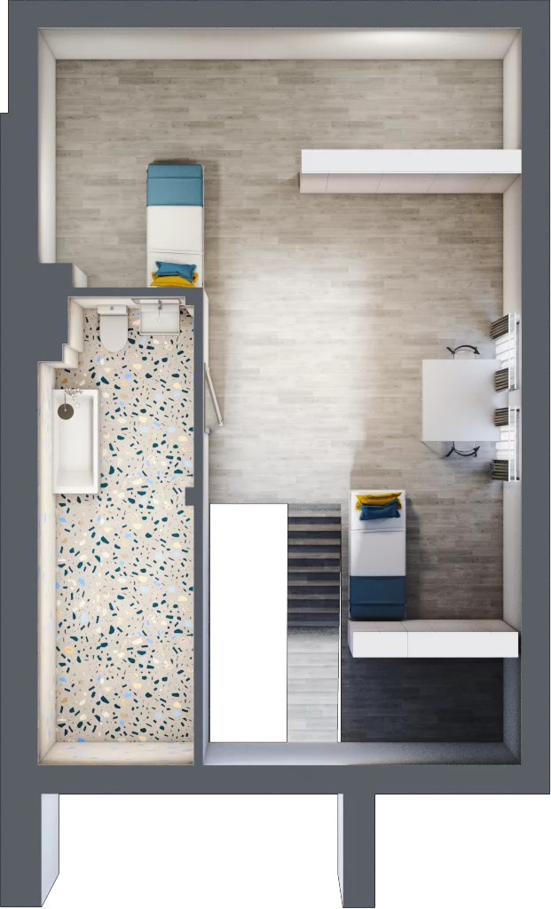 4 pokoje, mieszkanie 114,70 m², piętro 1, oferta nr 50/b, Osiedle Zielona Podkowa, Otrębusy, ul. Waniliowa 7/2