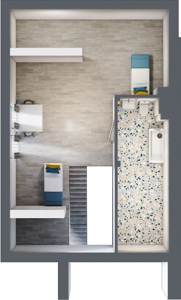 4 pokoje, mieszkanie 114,70 m², piętro 1, oferta nr 57/b, Osiedle Zielona Podkowa, Otrębusy, ul. Waniliowa 7/2