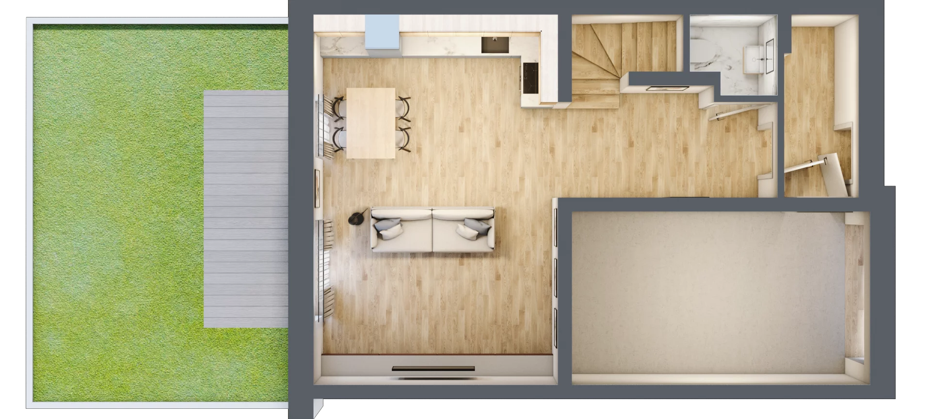 Dom 112,98 m², oferta nr 2A, Residence Kaputy Umiastowska, Kaputy, ul. Przyjazna 7