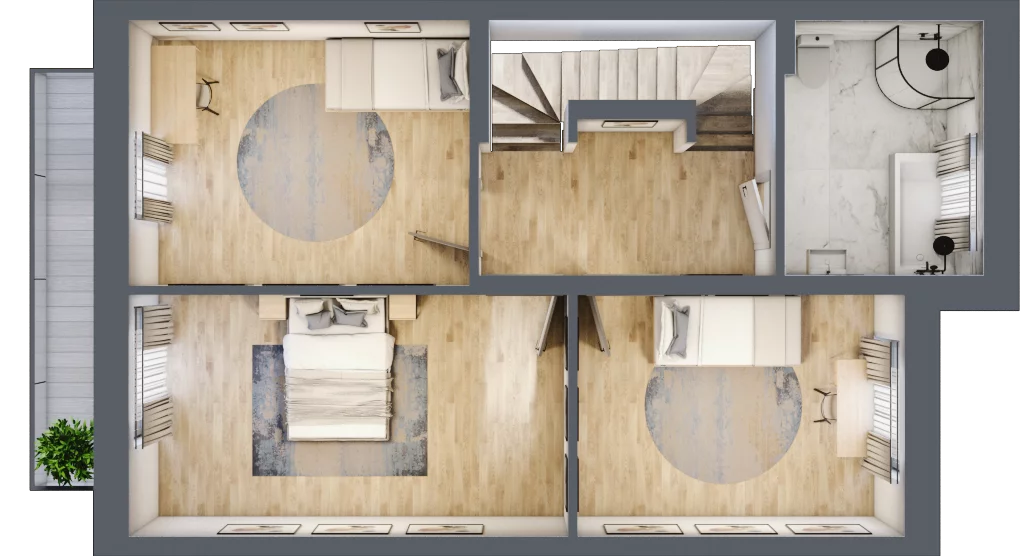 Dom 112,98 m², oferta nr 2A, Residence Kaputy Umiastowska, Kaputy, ul. Przyjazna 7