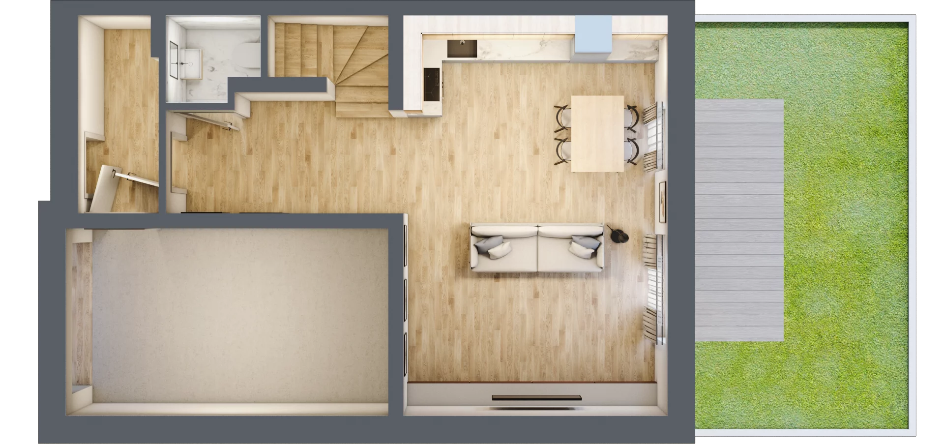 Dom 112,98 m², oferta nr 3A, Residence Kaputy Umiastowska, Kaputy, ul. Przyjazna 7