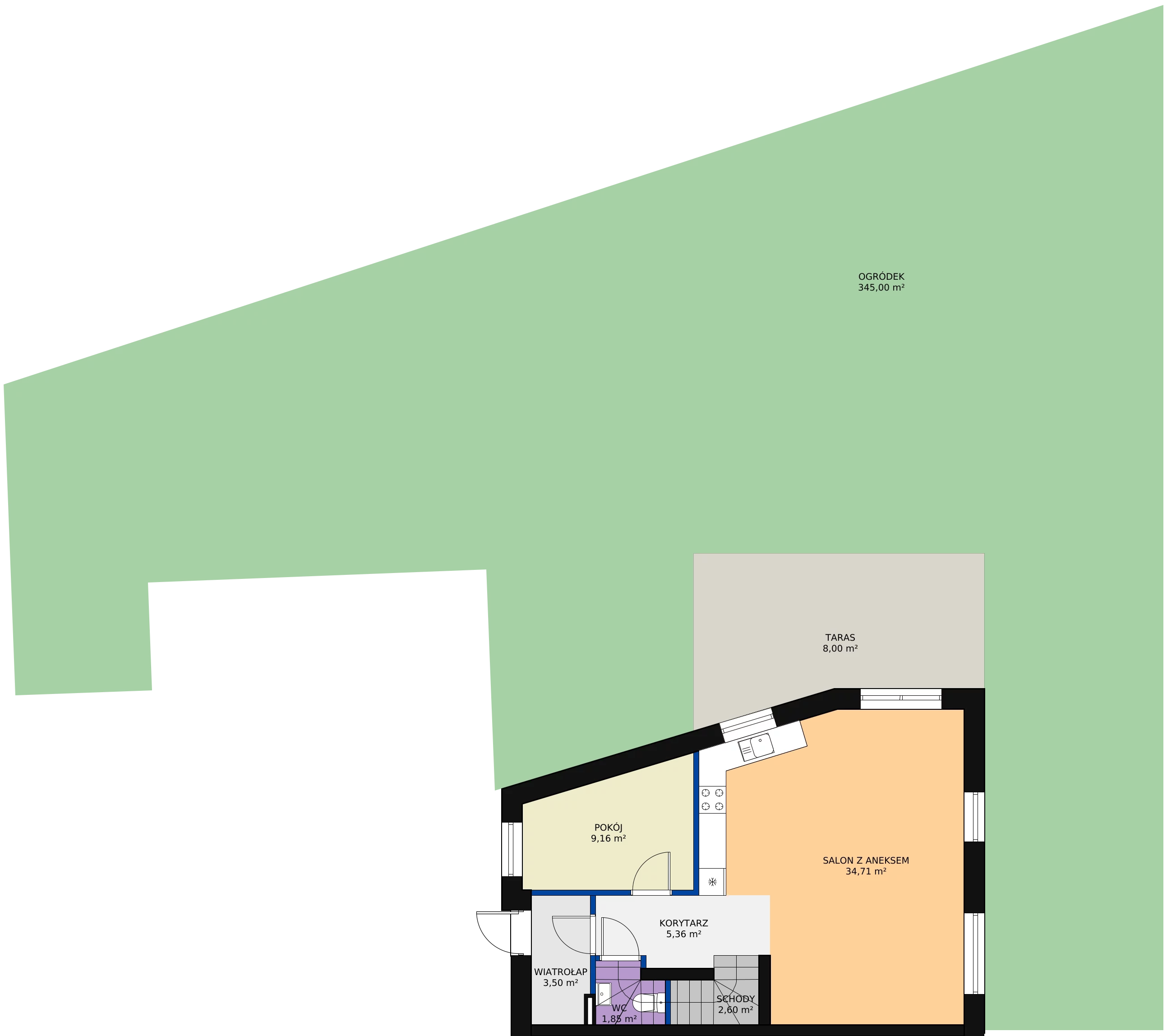Zalety domu 109.76 m², 4B