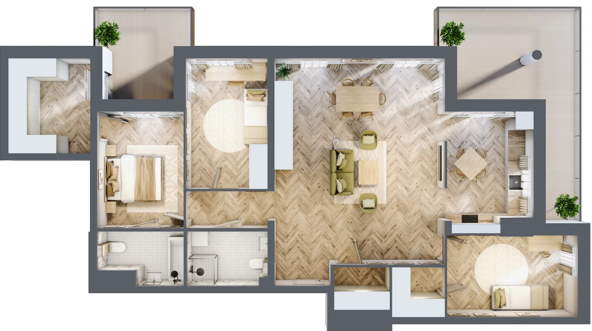 4 pokoje, apartament 114,97 m², piętro 3, oferta nr M17, Apartamenty Przystań, Olecko, ul. Kościuszki