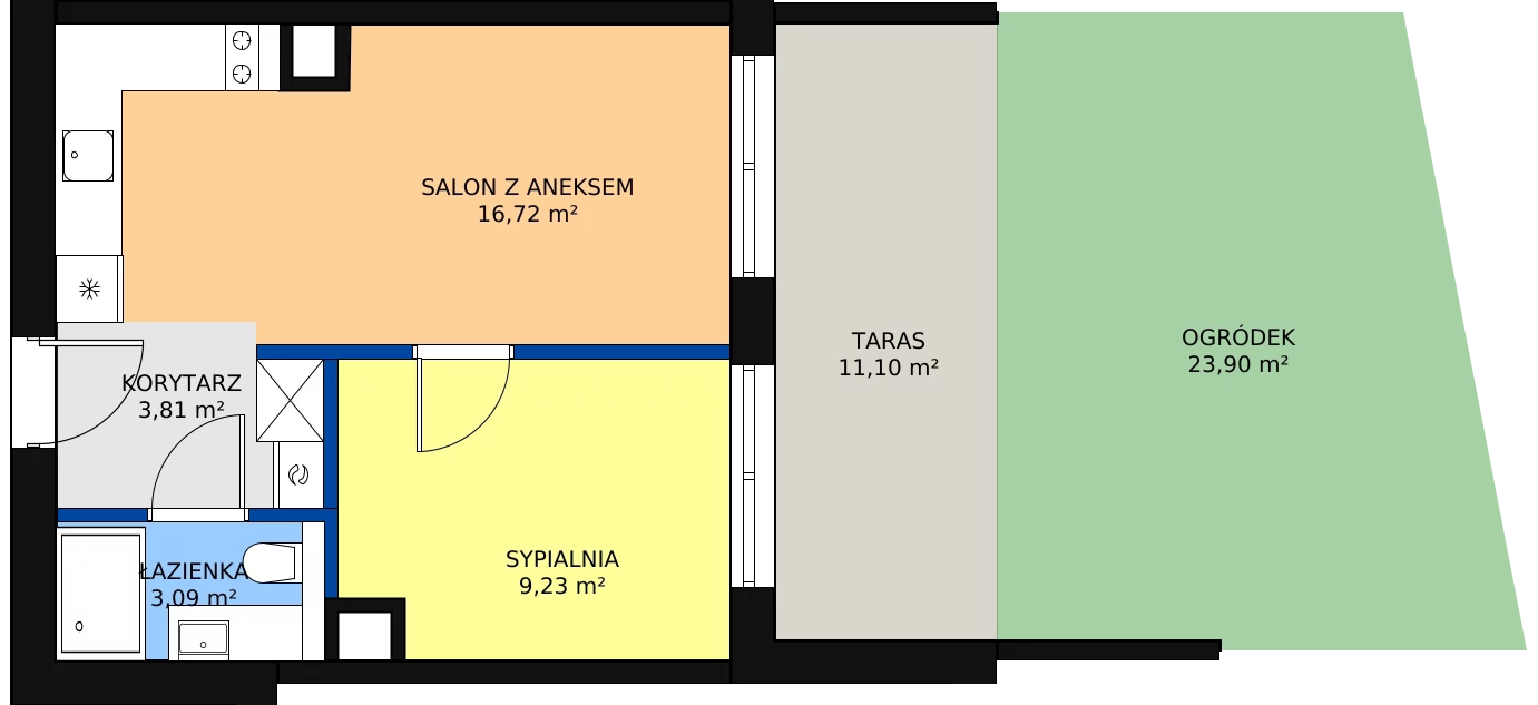 Zalety apartamentu inwestycyjnego 32.85 m², A 0.3
