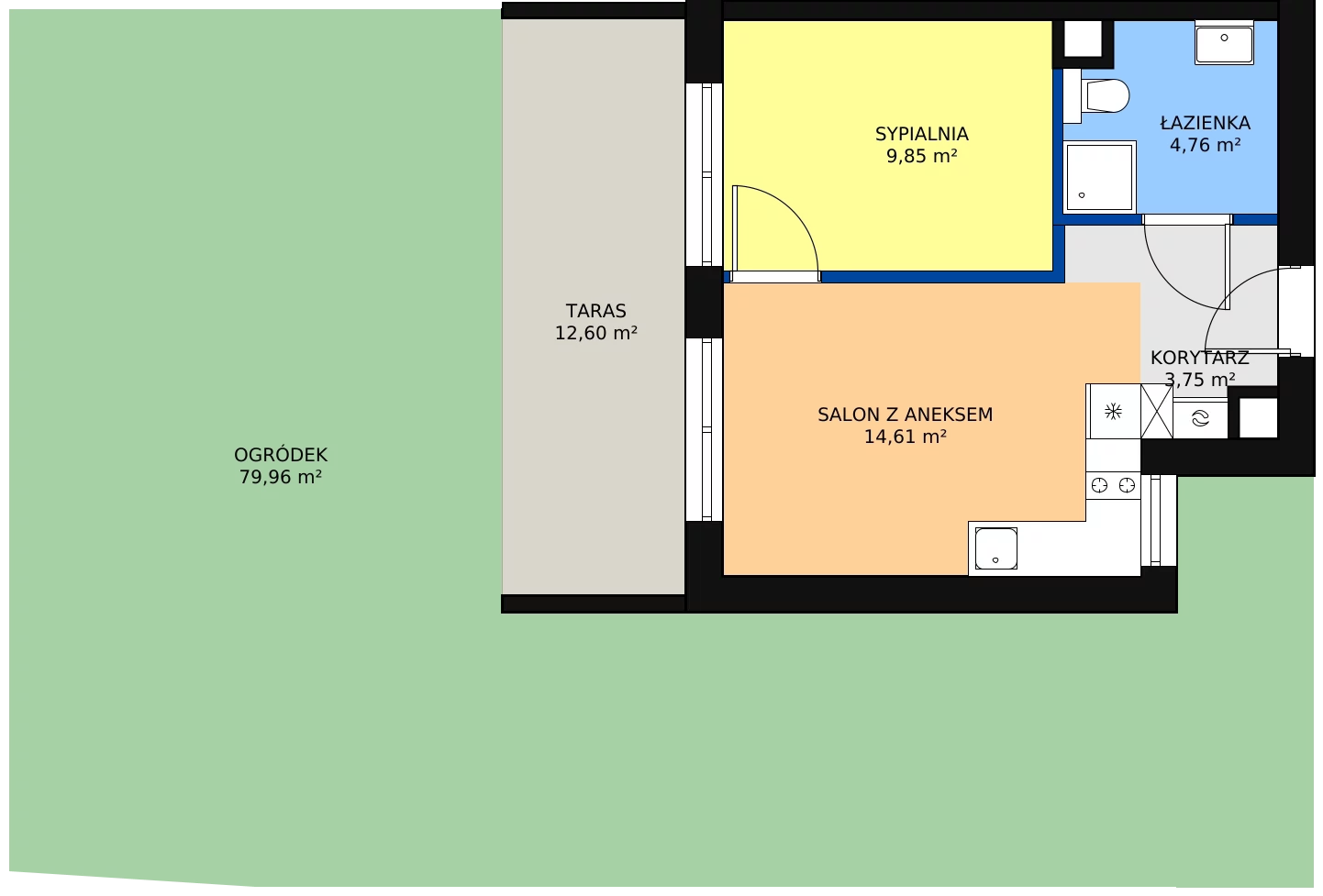 Zalety apartamentu inwestycyjnego 33.1 m², C 0.4