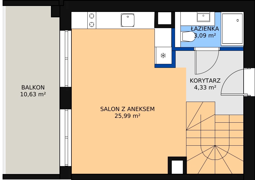 Zalety apartamentu inwestycyjnego 54.19 m², C 1.1
