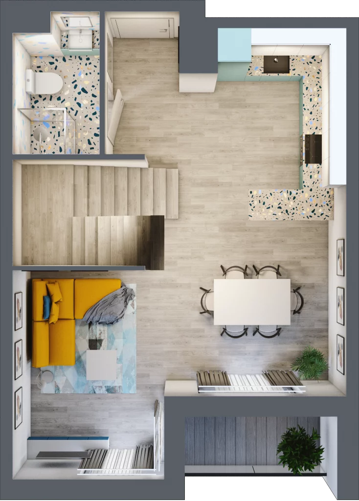 3 pokoje, mieszkanie 80,89 m², piętro 6, oferta nr E/M34, Stara Cegielnia etap II, Mielec, ul. Wojsławska 1