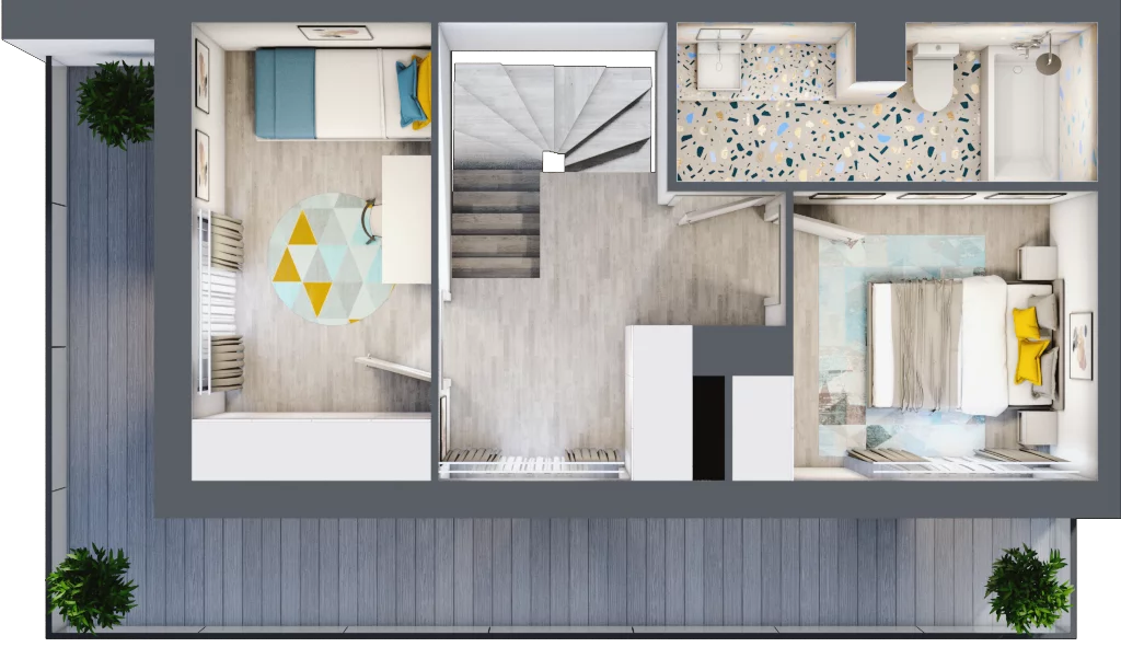 4 pokoje, mieszkanie 89,67 m², piętro 5, oferta nr F/M37, Stara Cegielnia etap II, Mielec, ul. Wojsławska 1