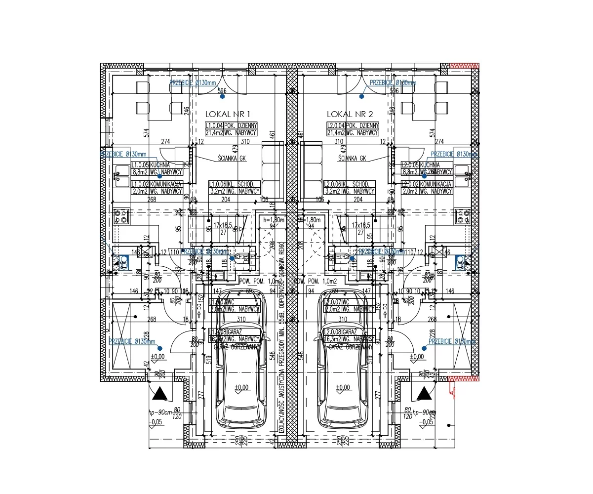 Dom 121,80 m², oferta nr B2-2, Osiedle Traugutta Residence, Grodzisk Mazowiecki, ul. Traugutta 29E