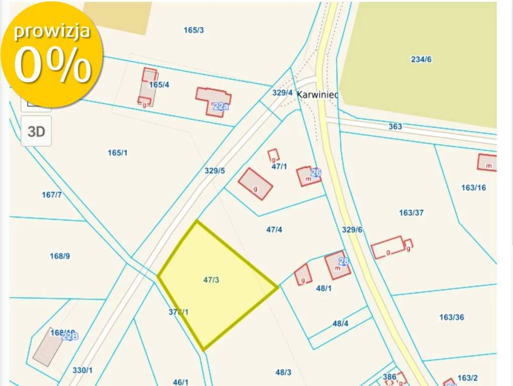 Działka 2 135,00 m², oferta nr , 154/7250/OGS, Bierutów