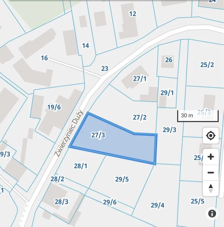 Działka 1 258,00 m², Oława, Zwierzyniec Duży, Sprzedaż