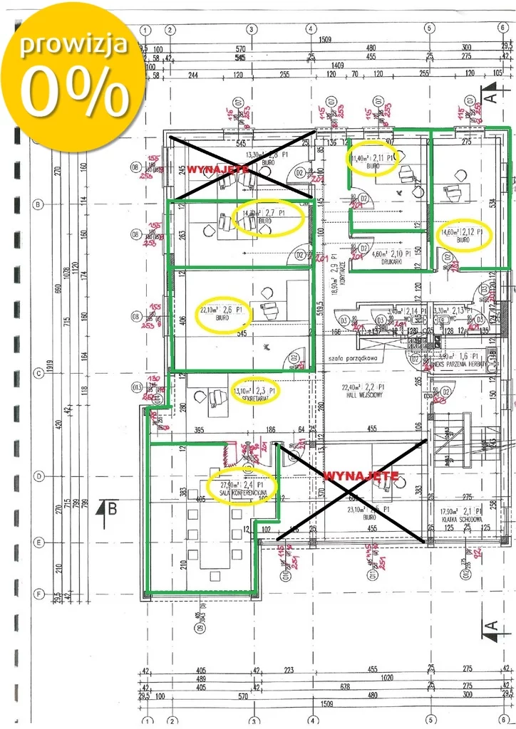 Biuro 36,00 m², oferta nr , 107/7250/OLW, Wrocław, Muchobór Wielki, Jurija Gagarina