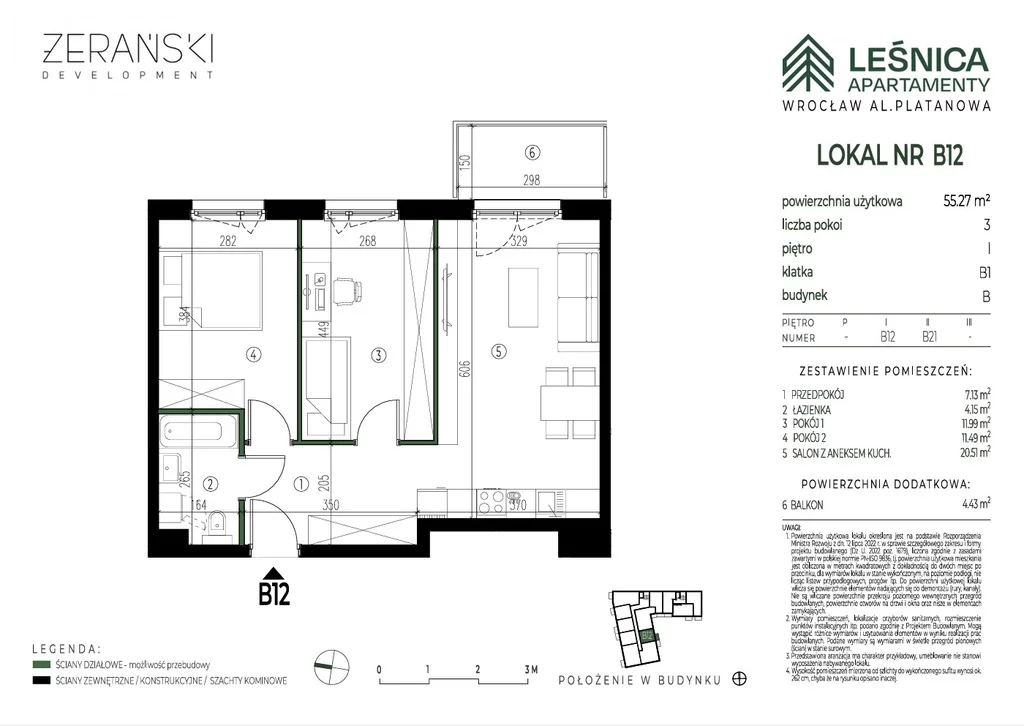 Apartamenty 1053/7250/OMS Wrocław Leśnica al. Platanowa