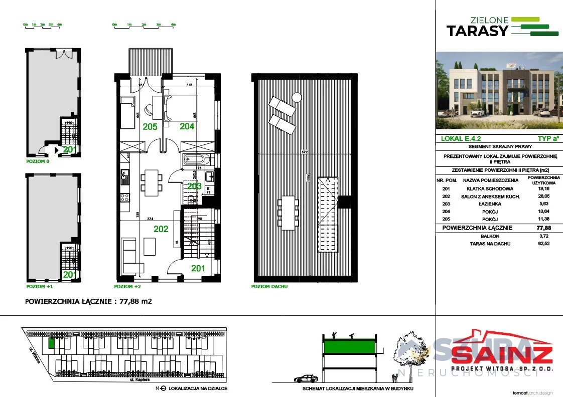 3 pokoje, mieszkanie 78,02 m², piętro 2, oferta nr , 521249, Piastów, Jana Sadowskiego