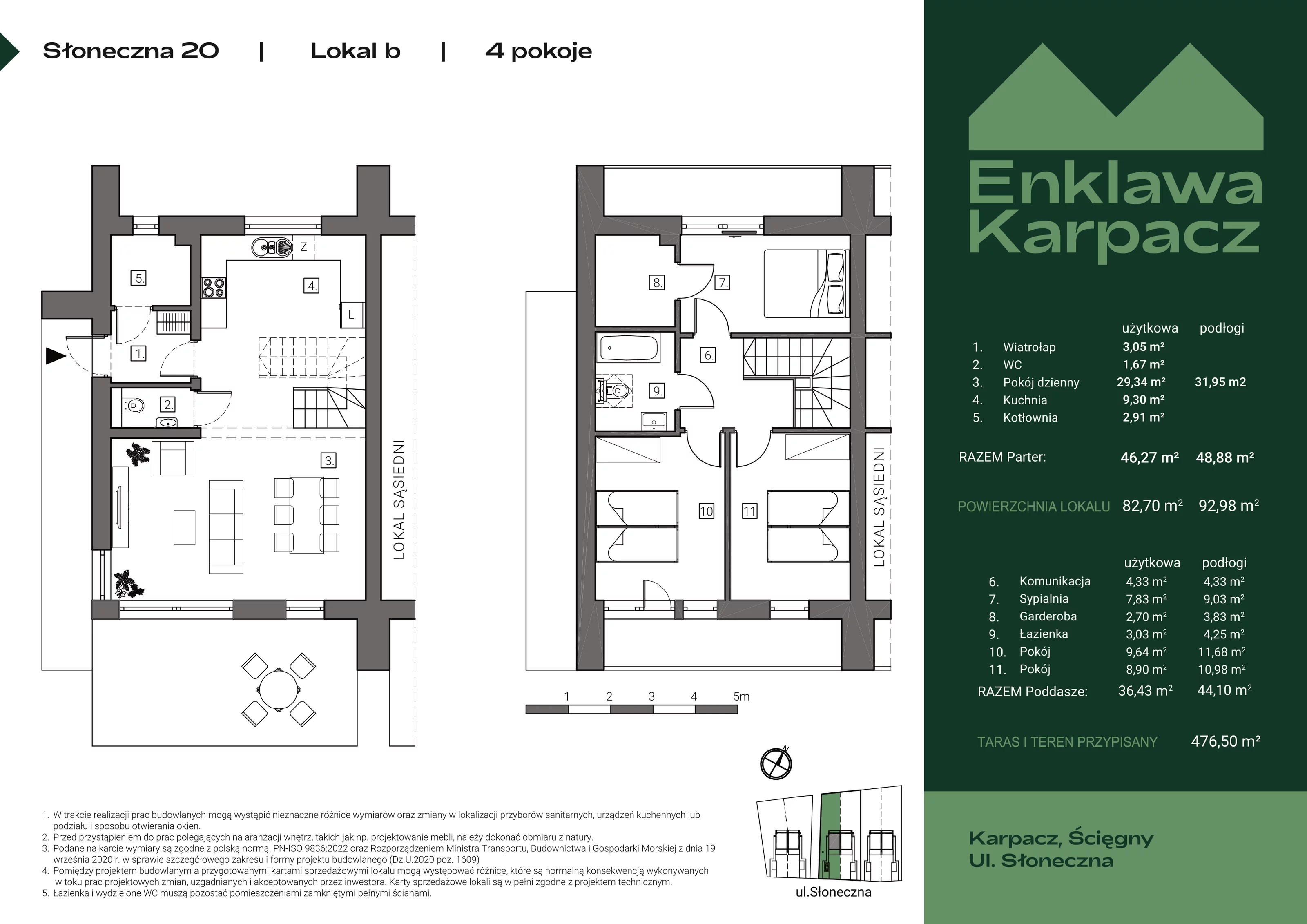 Dom 82,70 m², oferta nr 20B, Enklawa Karpacz, Karpacz, ul. Słoneczna