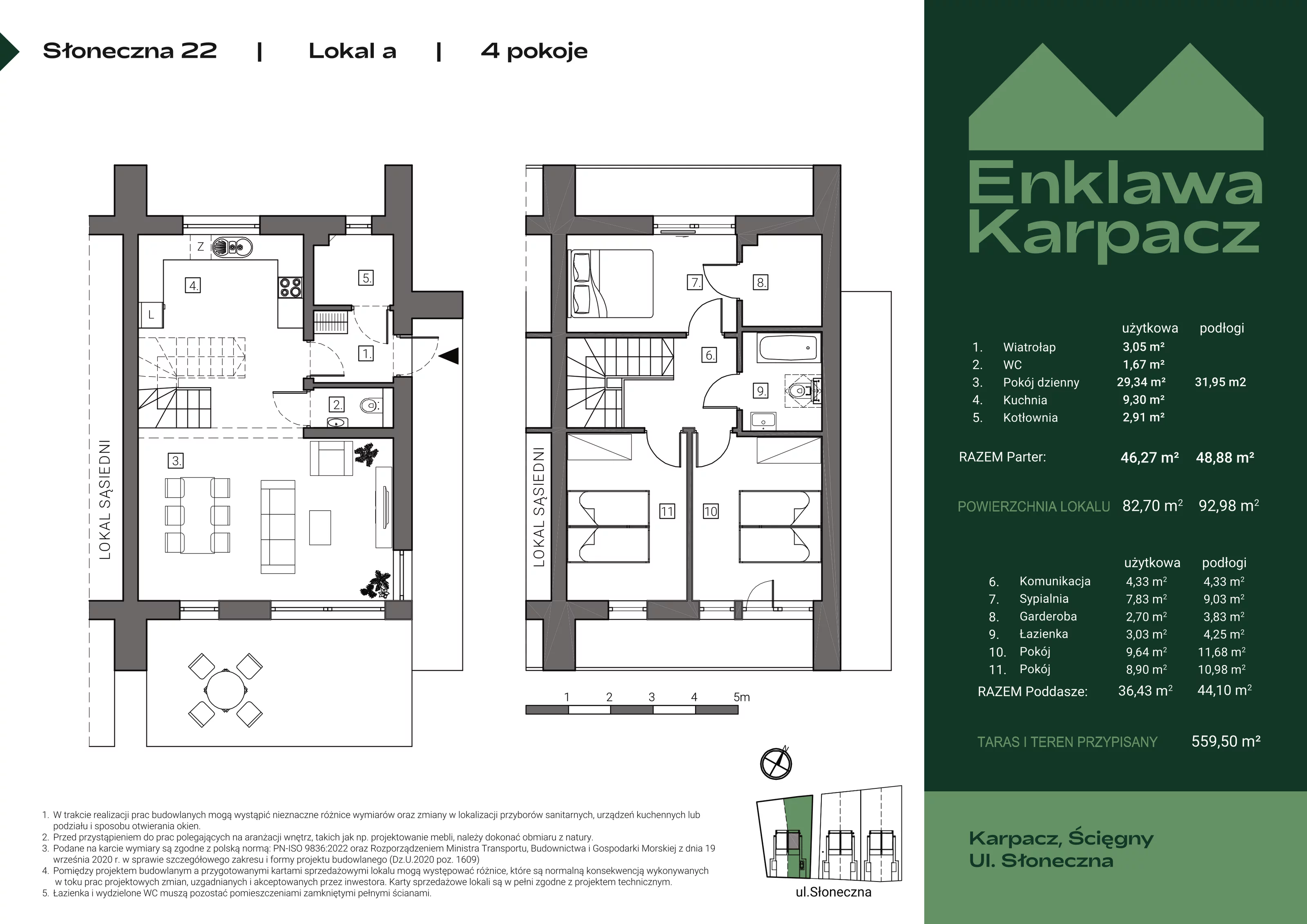 Dom 82,70 m², oferta nr 22A, Enklawa Karpacz, Karpacz, ul. Słoneczna