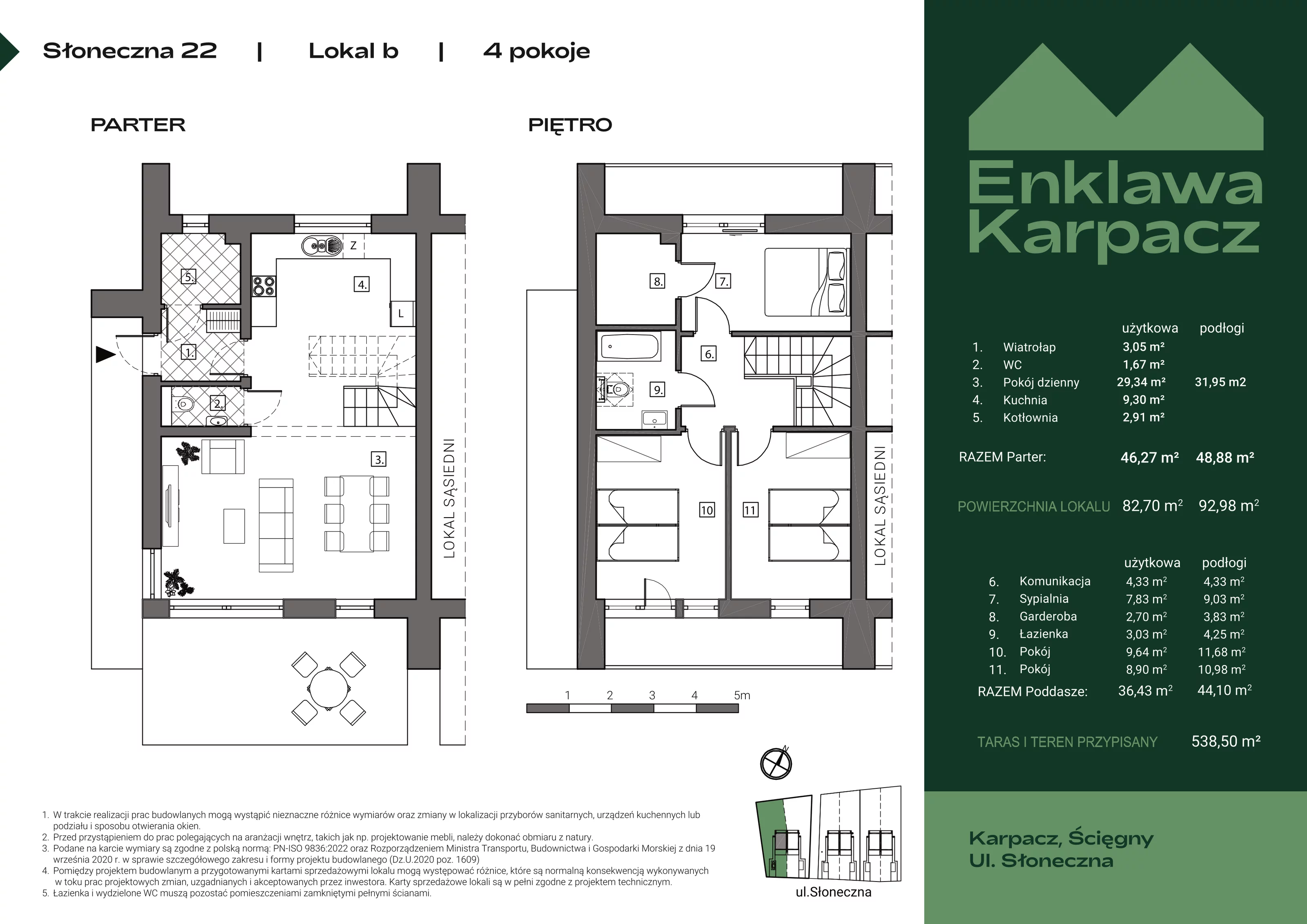 Dom 82,70 m², oferta nr 22B, Enklawa Karpacz, Karpacz, ul. Słoneczna