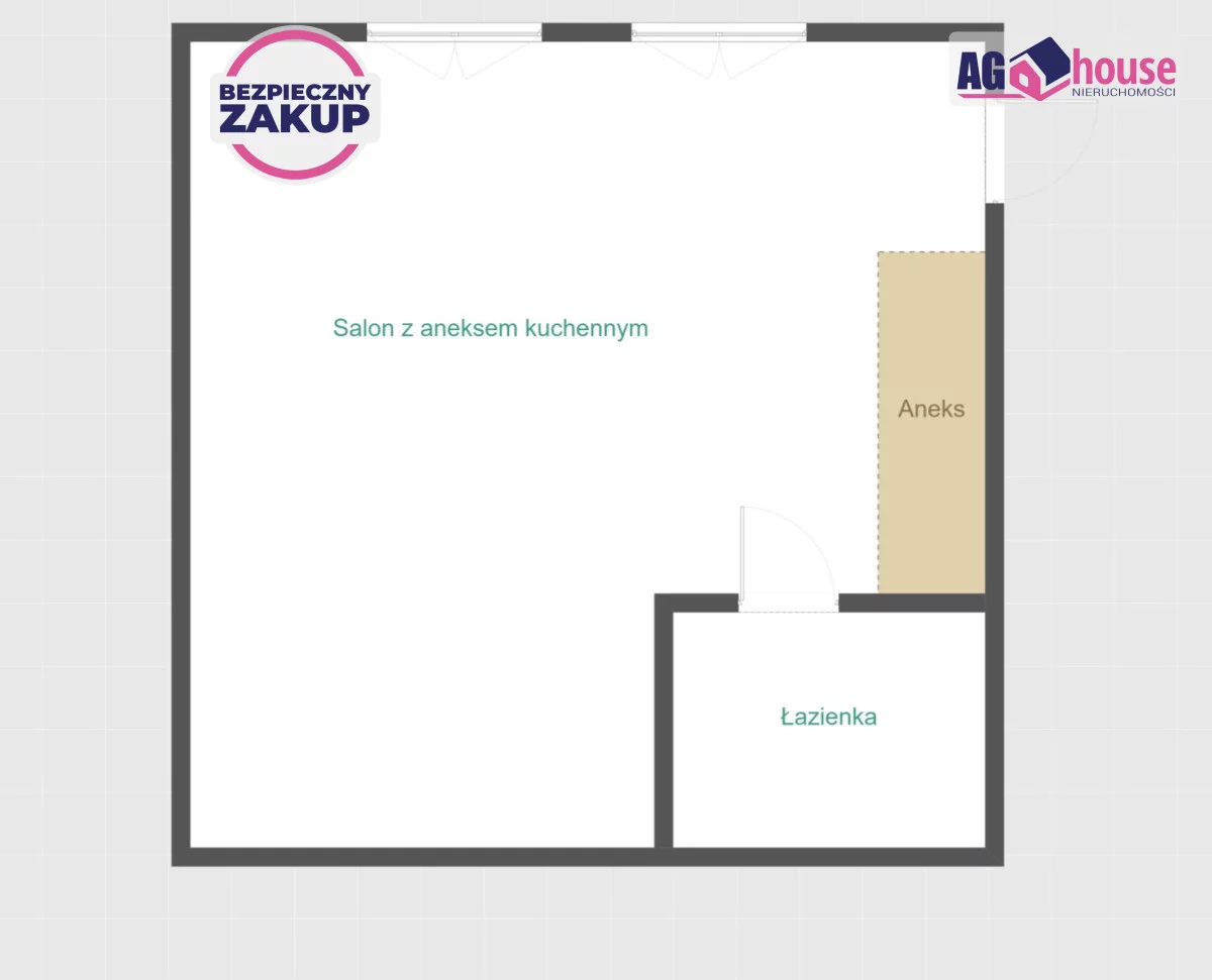 1 pokój, mieszkanie 25,90 m², parter, oferta nr , AG574284, Gdańsk, Chełm, Ludwika Hirszfelda