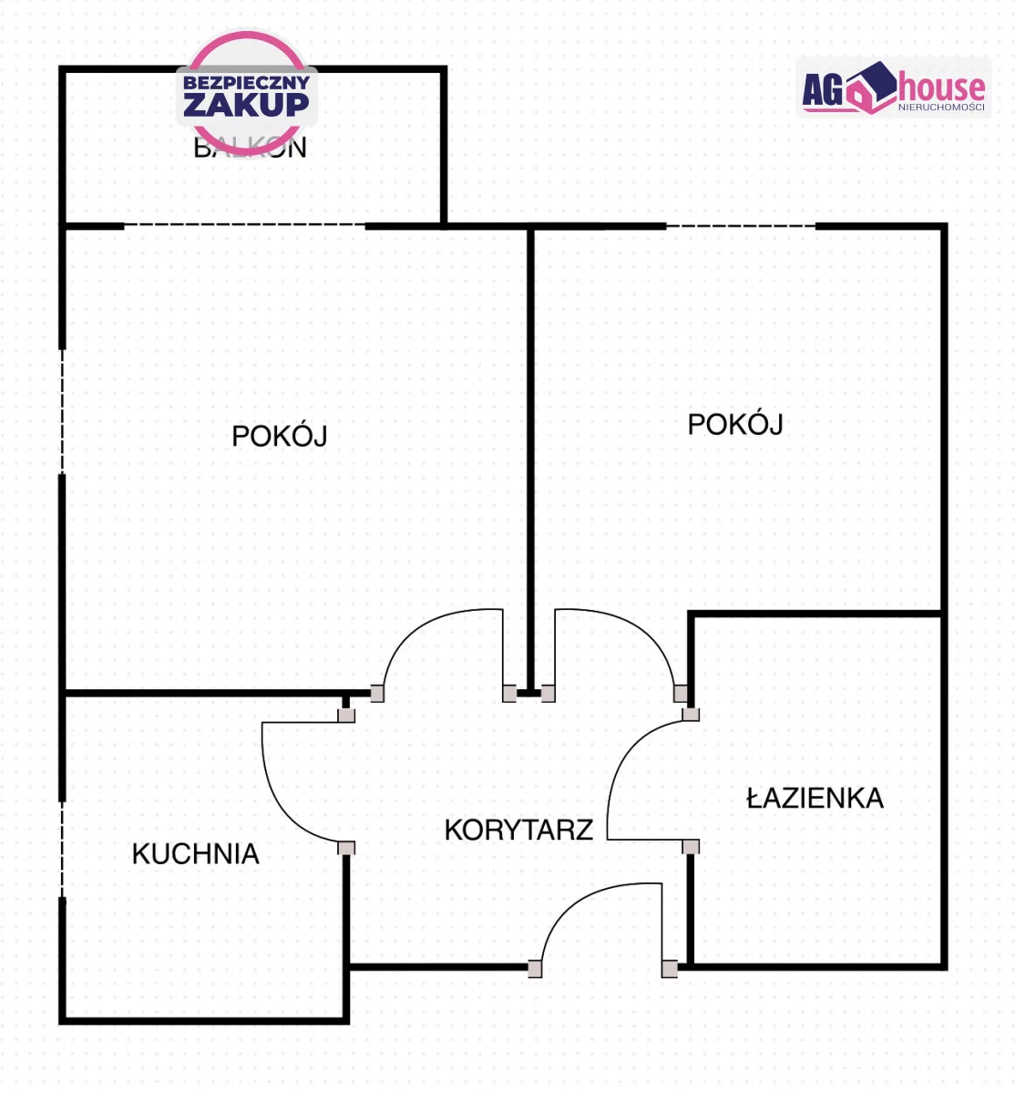 2 pokoje, mieszkanie 46,30 m², piętro 2, oferta nr , AG491661, Gdańsk, Budapesztańska
