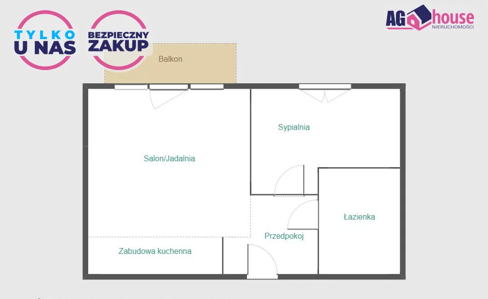 2 pokoje, mieszkanie 42,43 m², piętro 4, oferta nr , AG697788, Gdańsk, Śródmieście, Długa Grobla