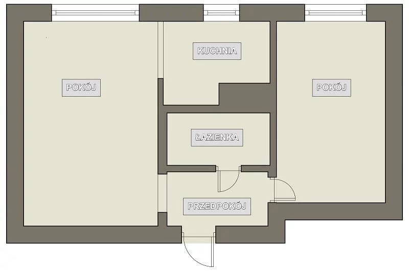 Mieszkanie dwupokojowe 38,00 m², Gdańsk, Przymorze, Jagiellońska, Sprzedaż