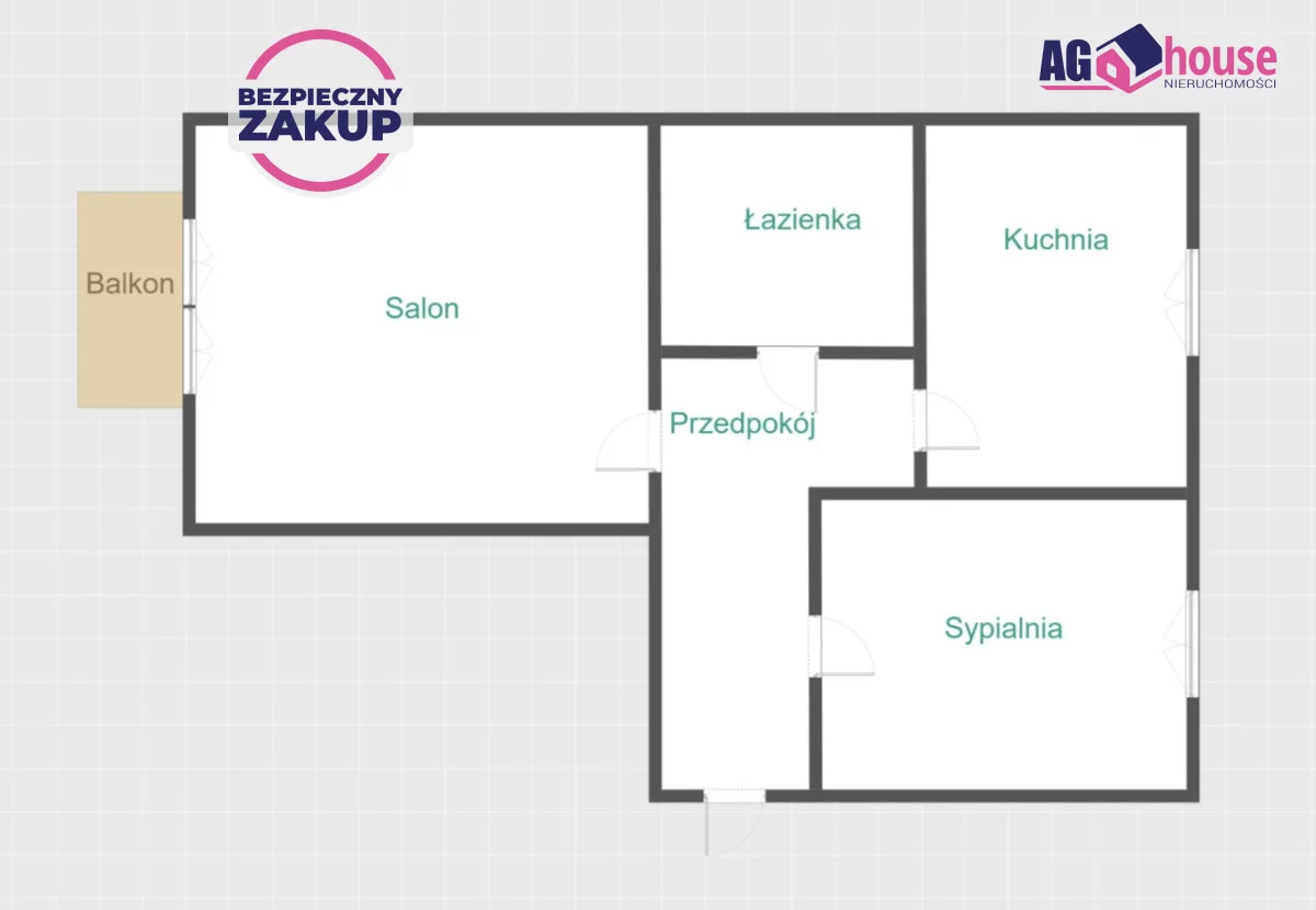 2 pokoje, mieszkanie 43,00 m², piętro 4, oferta nr , AG581904, Gdańsk, Przymorze, Kołobrzeska