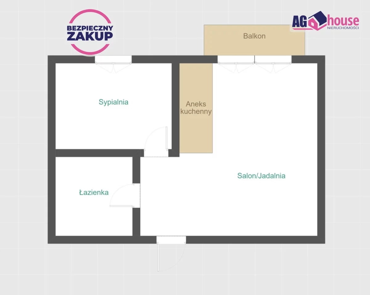 2 pokoje, apartament 47,13 m², piętro 4, oferta nr , AG814666, Gdańsk, Letnica, Letnicka