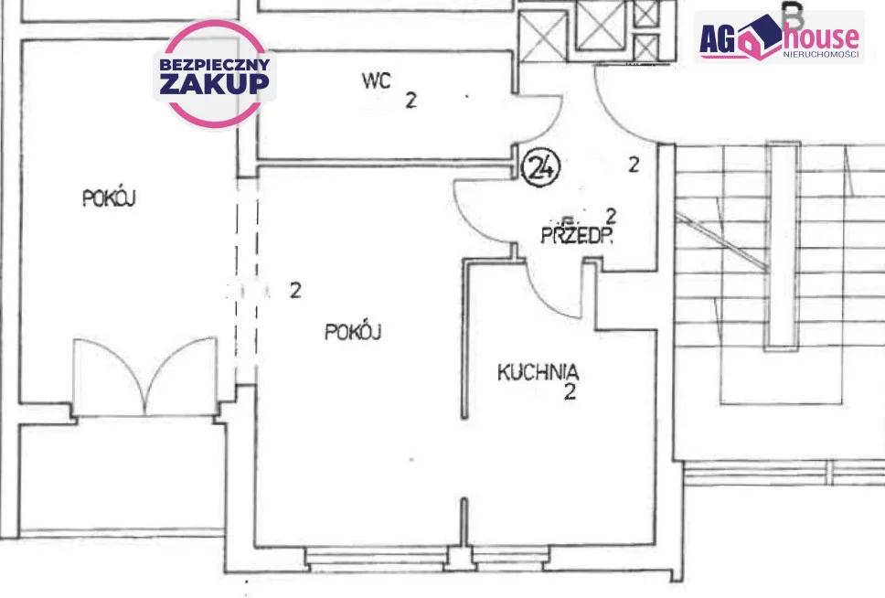 2 pokoje, mieszkanie 38,00 m², piętro 1, oferta nr , AG108524, Gdańsk, Śródmieście, Rzeźnicka