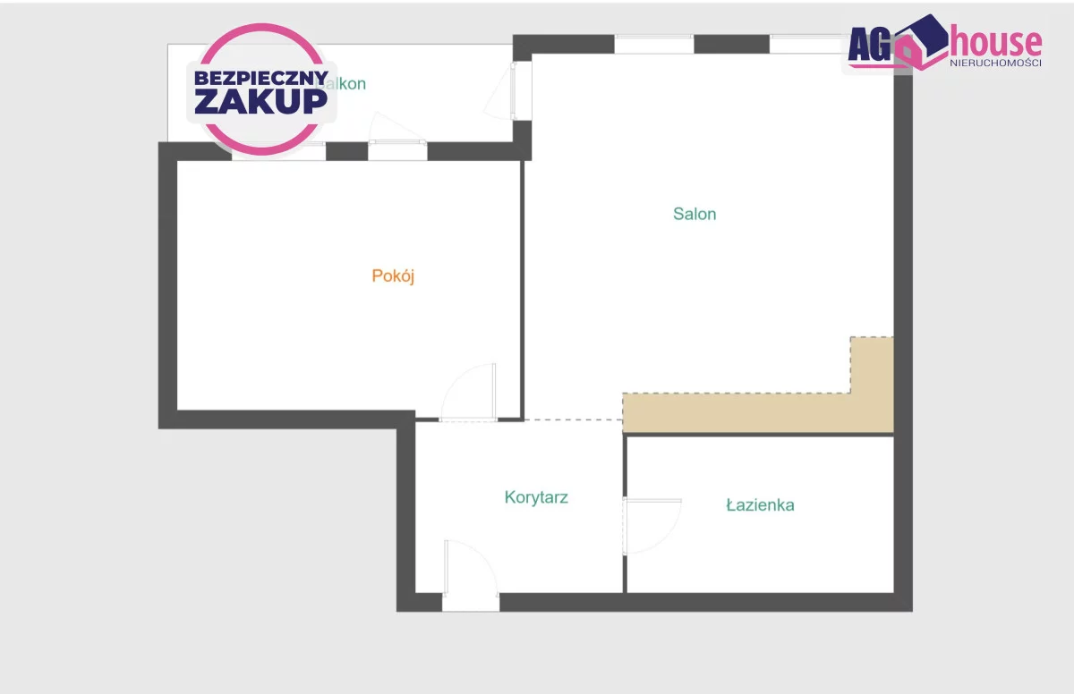 2 pokoje, apartament 49,60 m², piętro 1, oferta nr , AG761489, Gdańsk, Letnica, Starowiejska
