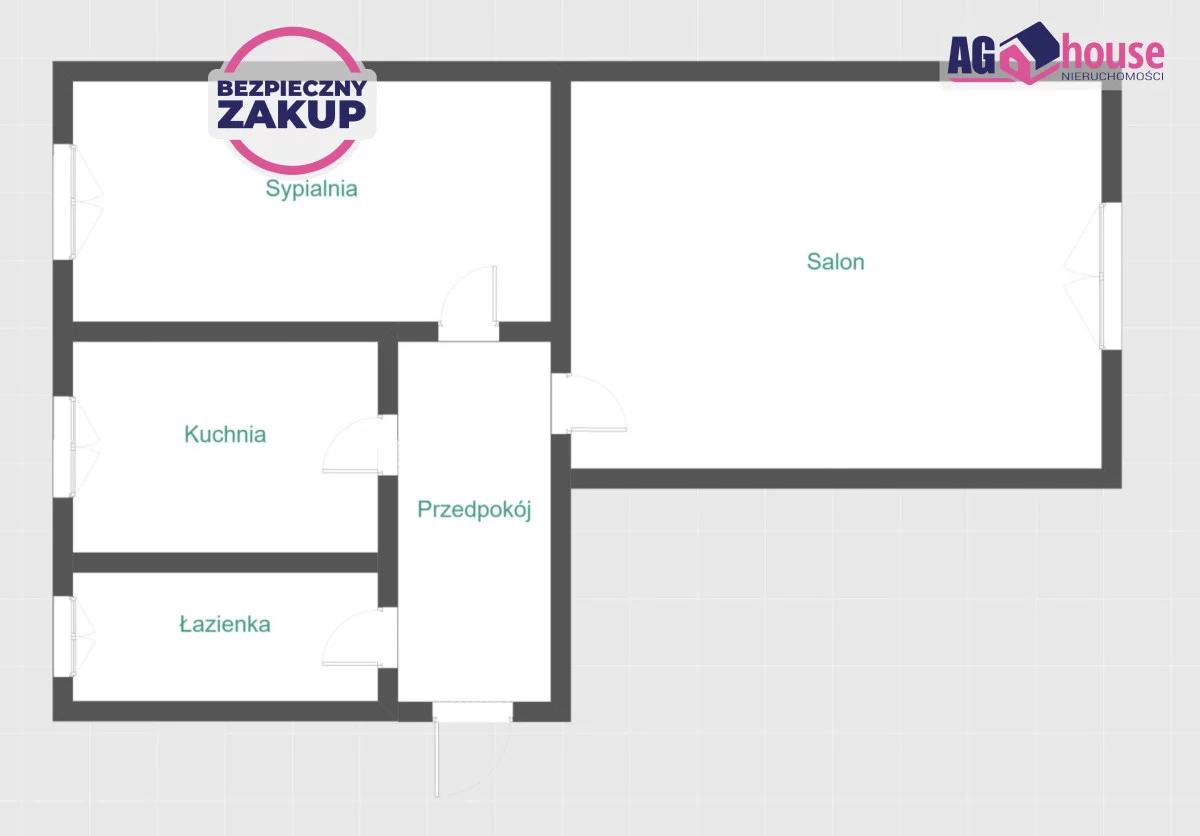 2 pokoje, mieszkanie 37,40 m², piętro 2, oferta nr , AG596061, Gdańsk, Wrzeszcz, Tadeusza Kościuszki